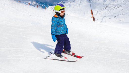 American British Ski school lessons for children in english megeve french alps kids 2