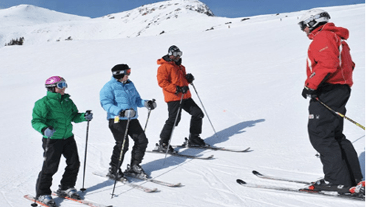 Private American and British Ski School lessons in english Megeve French Alps 1